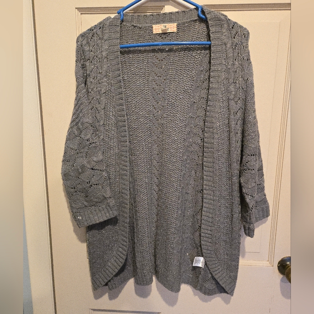 Pink Republic Charcoal Women's Cardigan